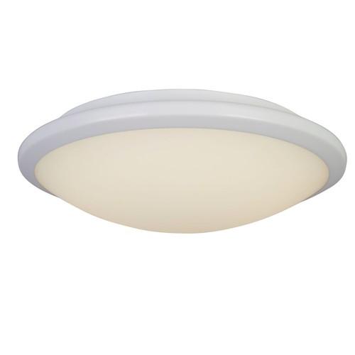LED Plafoniera Bagno IP44 Ø 30,5 CM Rotondo Bianco 3500 K 815 Lm Vetro Metallo