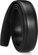 CHAOREN Ratchet Belt Strap Only 1 1/4", 36 to 42 Waist Adjustable, Black 