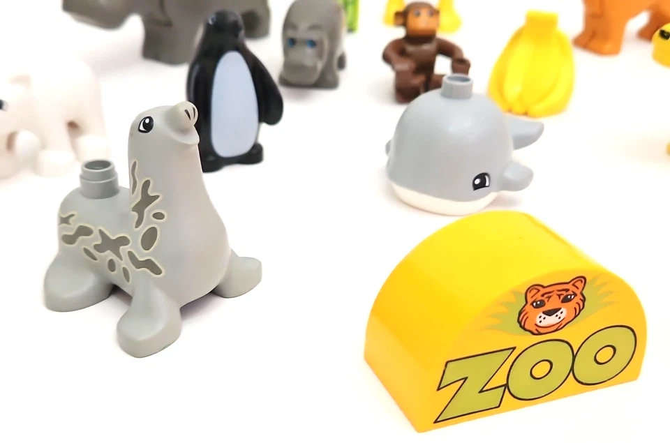 Lego DUPLO Zoo Play Pack - 17 peças conjunto de safári animais foca tigre elefante baleia - Imagem 2 de 4
