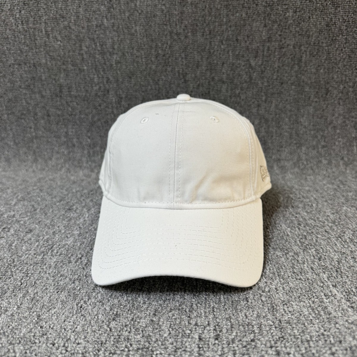 New Era Blank Dad Hat Strapback White Adjustable Baseball Cap OS