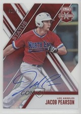 2017 Panini Elite Extra Edition Status Red Die-Cut 52/75 Jacob Pearson Auto 1u6
