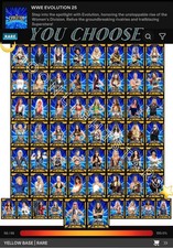 DIGITAL Topps WWE Slam 25 EVOLUTION Yellow Base - You Pick/Choose