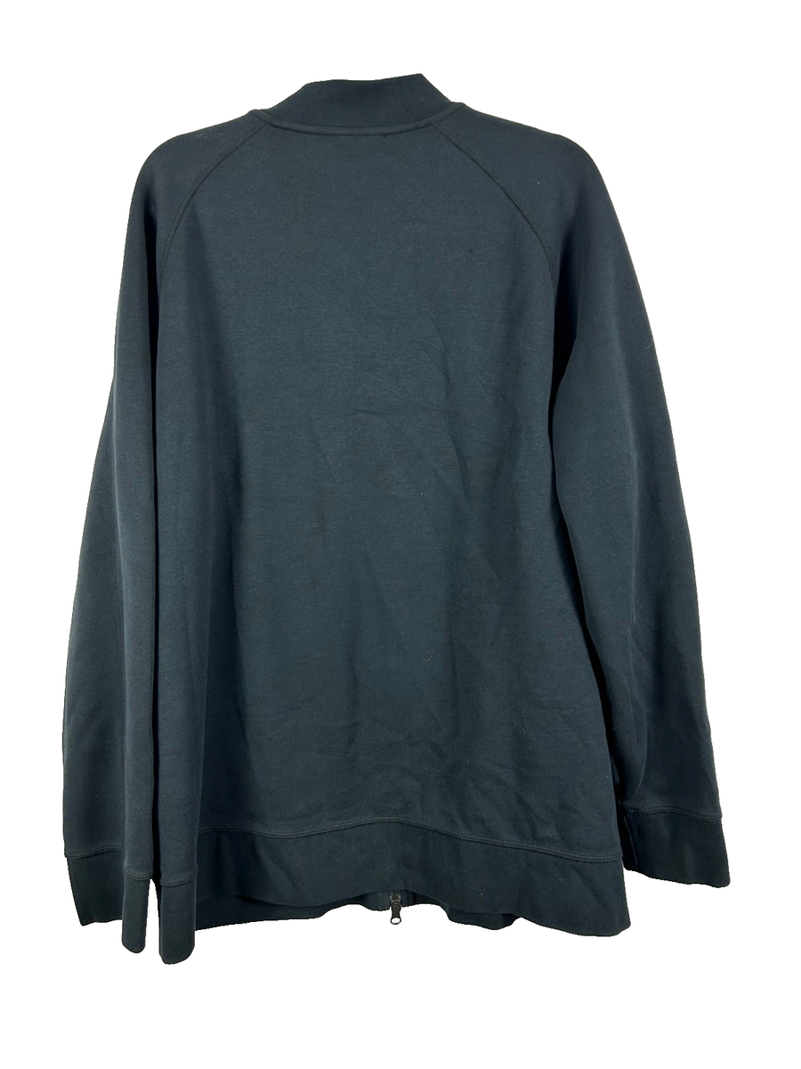 Apple Jacket Size XXL Black w/ White Logo Full zip Employee Unisex