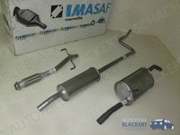 Imasaf Auspuffset Ab Kat für Citroen C3 1.0 Vti + 1.1 2012- | Flex+Msd+Endtopf