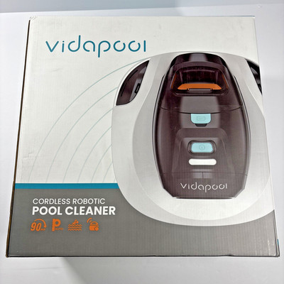 Vidapool Cordless Robotic Pool Vacuum Cleaner VRPC01-01 90-minute runtime