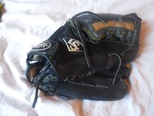 Louisville Slugger black Baseball glove 12 1/2 inch goes on Left Hand Thro Right