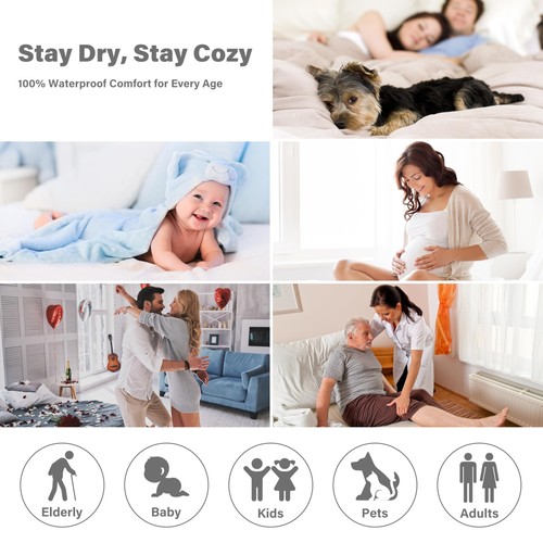 Waterproof Blanket, Liquid Pee Proof Blanket for Bed Couch Sofa, Protector Co... - Picture 4 of 7