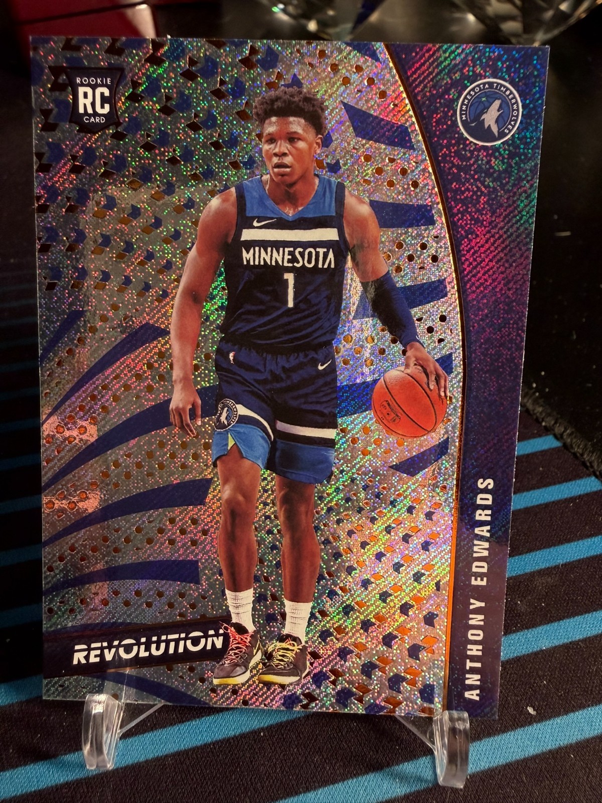 🔥 2020 Revolution Anthony Edwards Fractal Rookie – RC! Timberwolves Star! 🔥