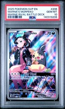 2025 POKEMON SVP EN-SV BLACK STAR PROMO #206 MARNIE'S MORPEKO PSA 10