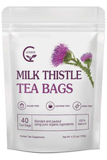 Organic Milk Thistle Tea Bags, 40 Teabags, 3G/Bag - Supports Liver Function, Liv