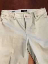 Talbots Women's Jeans Size 10 Petite Mint Green Denim Flawless Five Pocket