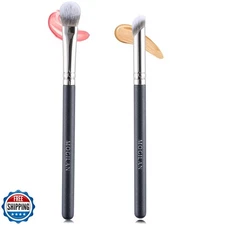 MOGILAN Concealer Brush Set 2pcs Professional Angled Concealer Brushes For Un