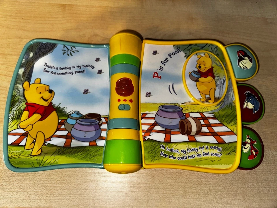 Vtech Disney Electronic Winnie The Pooh’s Adventure Book The Honey Hunt vintage - Image 3 of 4