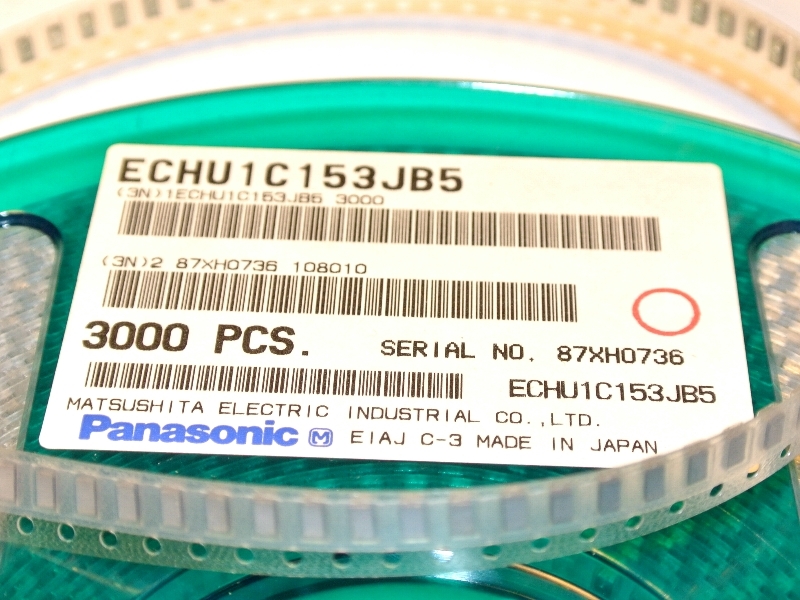 15nF 16V 5 1206 PPS ECHU1C153JB5 Panasonic Plastic Film Capacitors