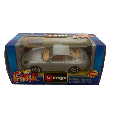 Burago Street Fire 1/43 Porsche 911 Carrera  97 Diecast  Rare! New! 1:43