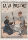 La Vie Parisienne Magazine Cover:Romance, Beach, 15 July 1916 (Leonnec)
