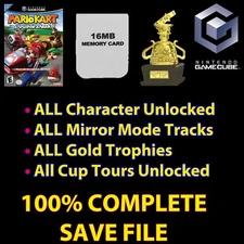 Mario Kart Double Dash FULL GameCube Memory Card
