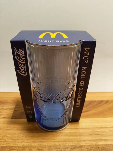 Mc Donalds Glas Coca-Cola Limitiert Edition 2024 Night Blue. Neu OVP.