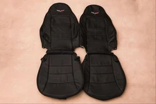 Custom Made 2005-2011 Real Leather Corvette C6 standard Seat Covers