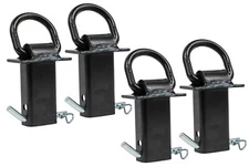 (4 Pack) Heavy Duty Trailer Stake Pocket -Small 5/8 Inch Forged D Ring Black ...