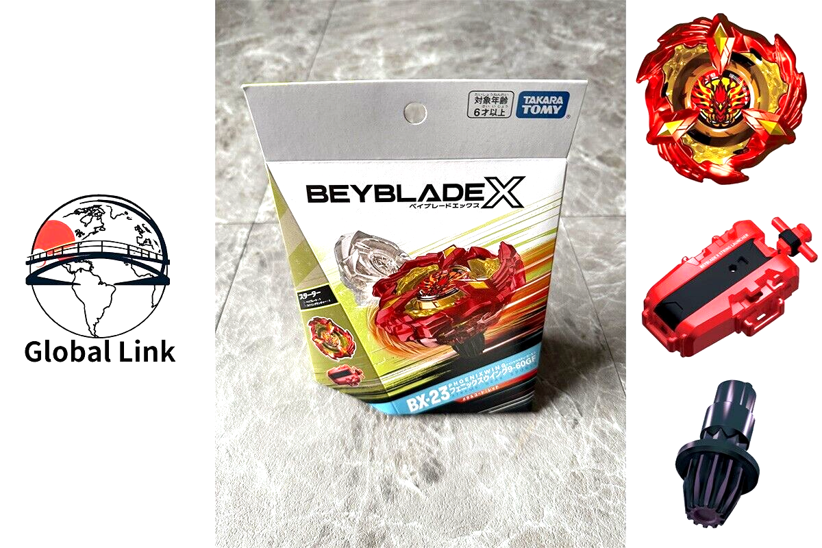 スポーツトイ・アクショントイ BEYBLADE X BX-00 PHOENIX WING 60GF Takara Tomy Beyblade X | BX-00 Phoenix Wing 9-60GF Black