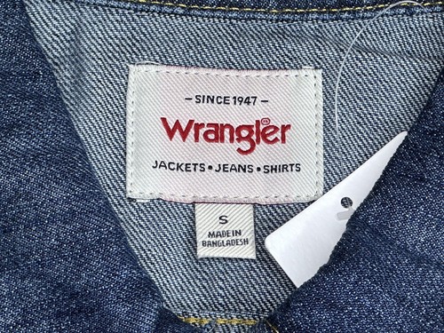 New Wrangler MT1JKRS-S Women's Denim Jean Jacket Size Small Blue Jean Oversized - Picture 4 of 7