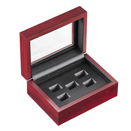 2/3/4/5/6 Meisterschaftsring Vitrine Holz Sammlung Etui Aufbewahrung Halter - Bild 19 von 29