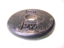 CAP 2 1/2lb Standard Size Weight Plates Black. 2.5lb 1" hole