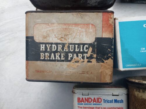 FORD MOTOR BLECH METALL WASSERPUMPE ALEMITE MARVEL RONSONOL BAND AID GULF KLEAN CAN - Bild 10 von 23