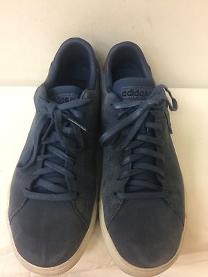 Adidas neo men size 9.5 blue suede sneaker shoes ortholite  display picture 3