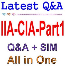 Certified Internal Auditor Part 1 For CIA Exam Q A SIM