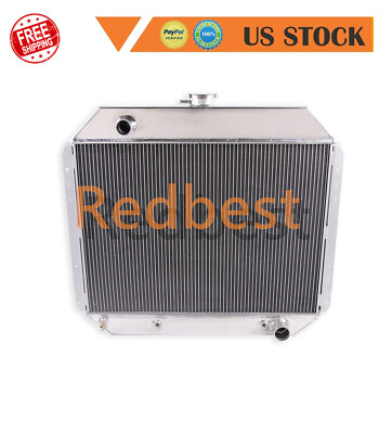 4Row Alu Radiator For 1966-79 Ford F-Series F100 F150 F250 F350 Pickup 5.0L-7.5L