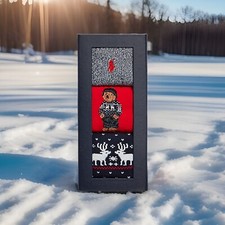 NEW Ralph Lauren Bear Socks Holiday Gift Box Set Boys Size 8-9.5; Shoe Size 13-3