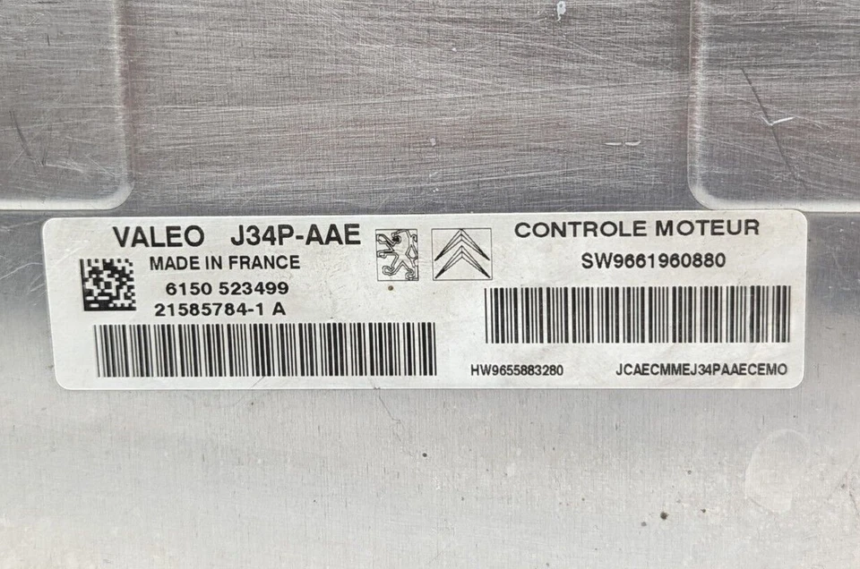 Motore Centralita (Peugeot 206/Citroën C2 C3) SW9661960880 HW9655883280 - Immagine 2 di 3