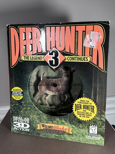 Deer Hunter 3 The Legend Continues Big Box PC 1999 Video Game Computer - Picture 3 of 8