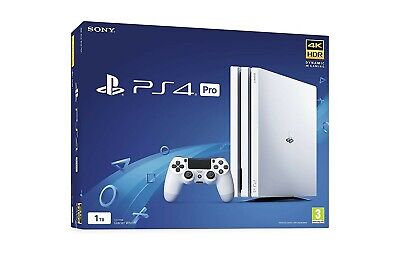 Sony PlayStation 4 PRO Glacier 1TB Gaming Console White with Red Dead  Redemption 2 BOLT AXTION Bundle Like New 