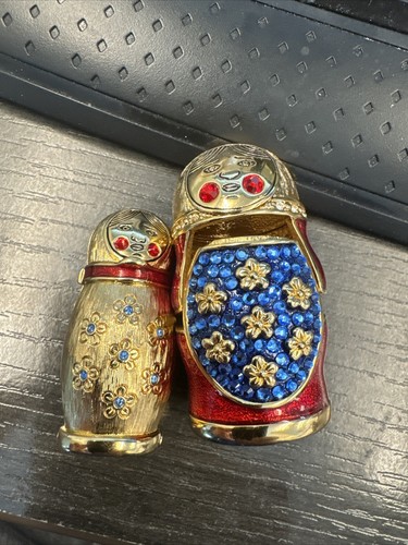 2008 Estee Lauder NESTING DOLL Solid Perfume Compact No Box - Picture 10 of 10