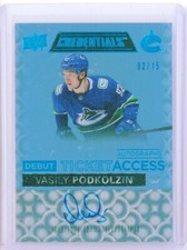 2021-22 Upper Deck Credential VASILY PODKOLZIN Blue Ticket AUTO Autograph RC /15