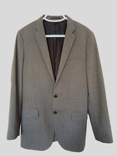 J Crew Suit Jacket Mens 38R Slim Charcoal Gray Ludlow Traveler Wool Italy A0536