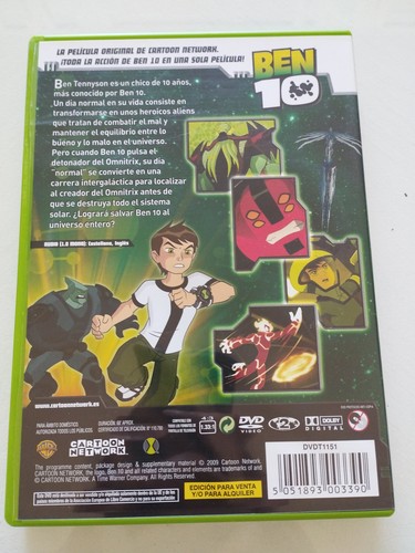 BEN 10 Primera Der Film Original el secreto del Omnitrix - DVD Spanisch Englisch - Bild 2 von 4