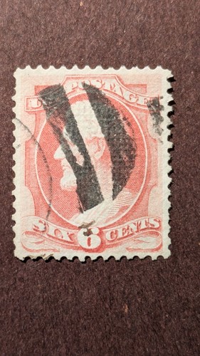 USA Briefmarke #137 sehr schön gebraucht mit starkem Grill