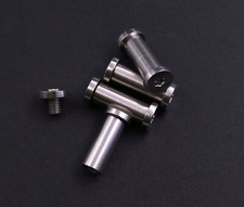 Mittelachse lang 6,35 mm 1/4"Edelstahl 4 Stück Torx blank Messerbau Schraubniete