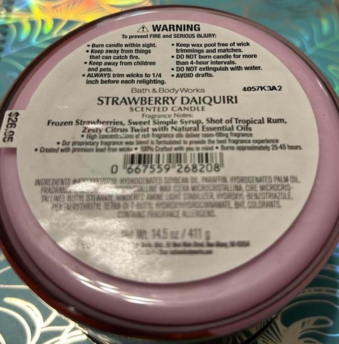 BATH AND BODY WORKS LARGE 3 WICK CANDLES 14.5 oz. Jar Choose ur FAVE from MENU! - Picture 160 of 205
