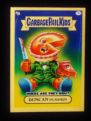 GPK 2011 Flashback Series 3 GOLD Border Parallel Card 76b DUNCAN Pumpkin FB3 FS3