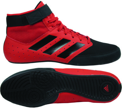 red adidas wrestling shoes