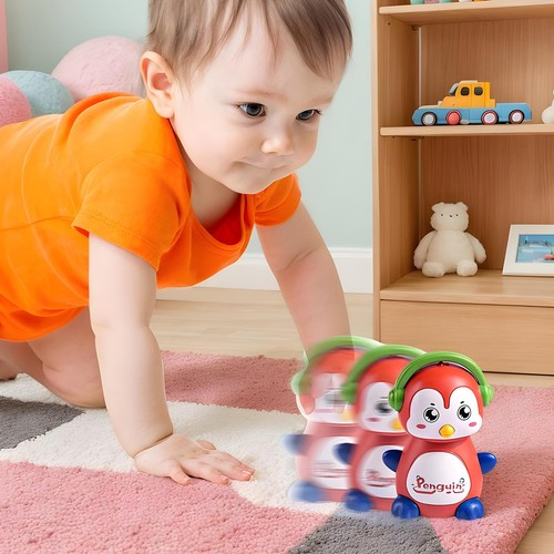 Kids Play Car for Tollder 4pcs Car Toys in Penguin Shape for Children Boys Girls - Picture 5 of 12