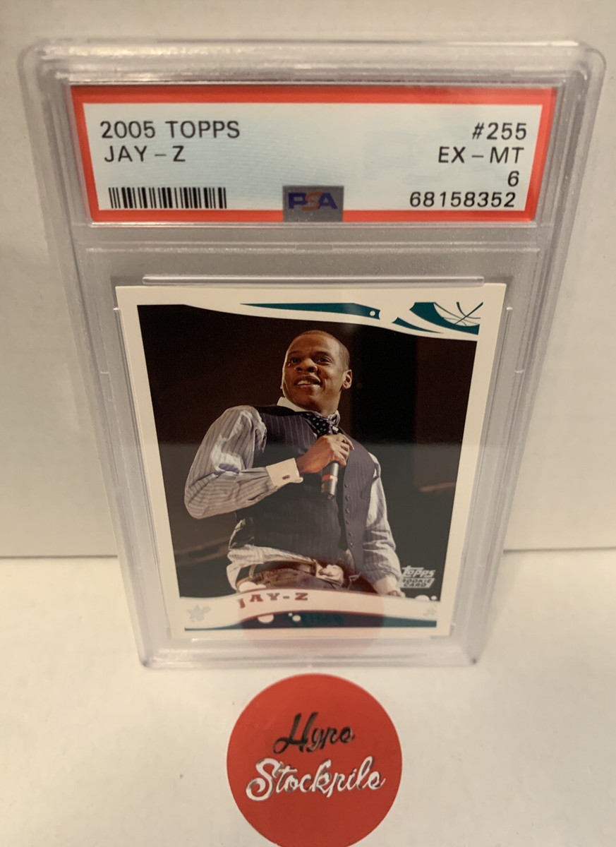 2005 Topps Jay-Z Rapper Rookie Card RC #255 PSA 6 EX-MT | eBay