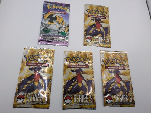 Pokemon Diamond/Pearl Stormfront & POP Series 9 EMPTY Booster Packs x5 NO CARDS!