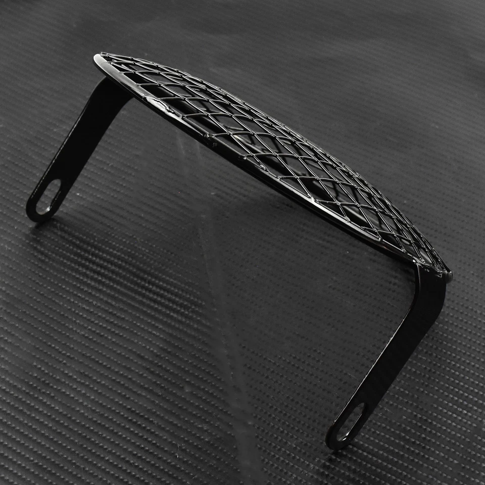 6.5" Headlight Grill Mesh Lattice Grid Matte Black Side Mount Fit For Harley XL - Image 3 of 4