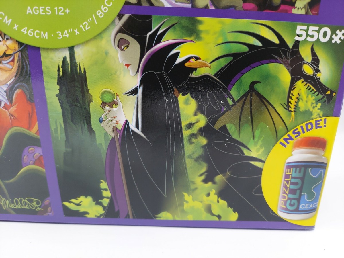 Disney Jigsaw Puzzle 3 in 1 Villains Ursula, Maleficent
